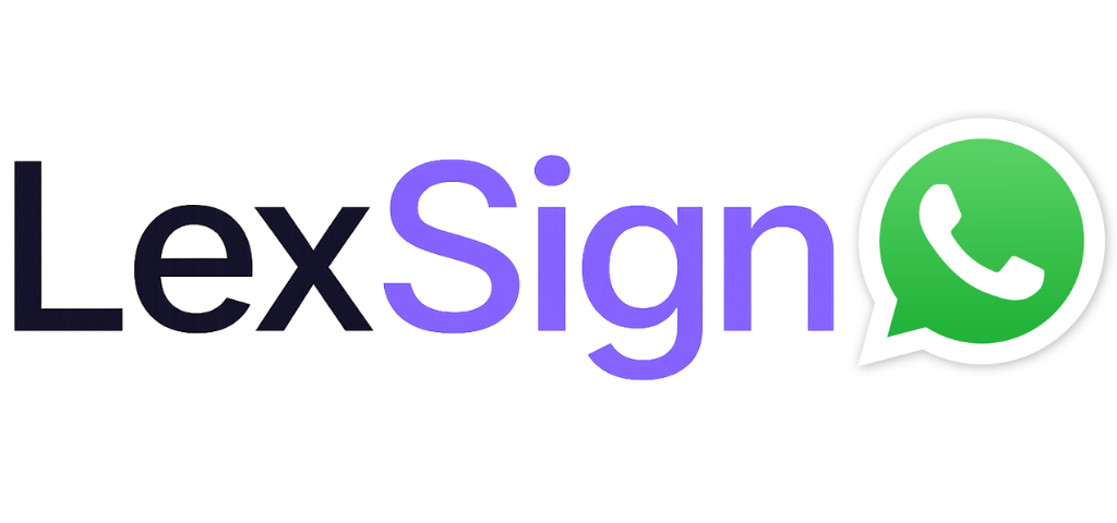 Logo de firma por WhatsApp de LexSign